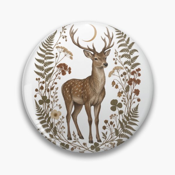 Item preview, Moonlit Stag Herbarium designed and sold by artditisme.
