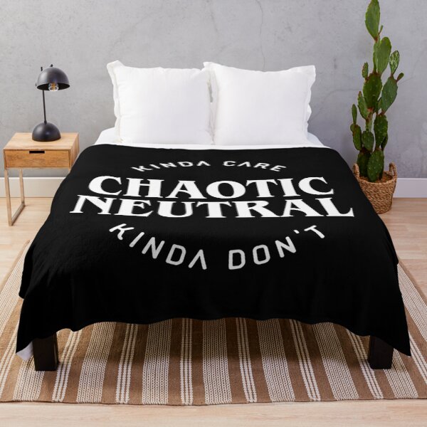 Item preview,  Chaotic Neutral Alignment Kinda Care Kinda Don'T Quotes designed and sold by khabdelilah95.