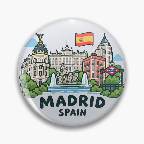 Item preview, Madrid Spain Cute City designed and sold by HowToCanadian.