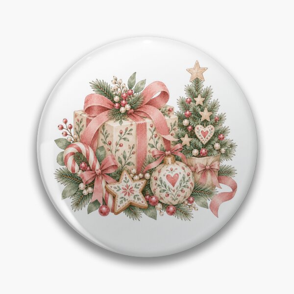 Item preview, Cozy Nordic Christmas Tree and Gift Box Watercolor Holiday designed and sold by Jonaree Art Design.