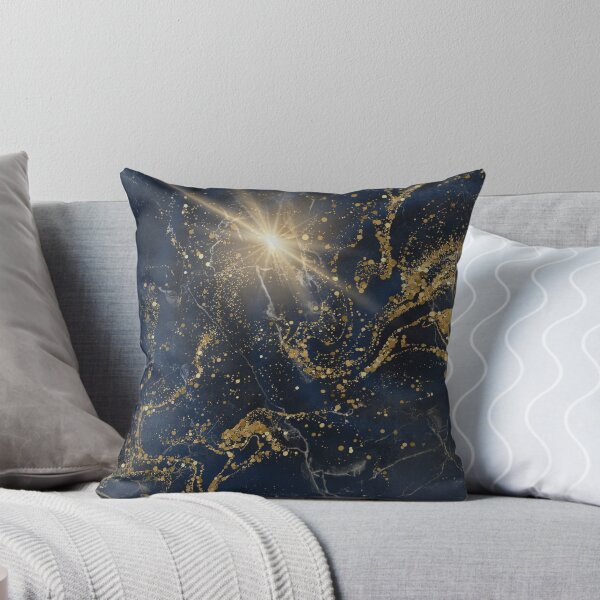 Item preview, Luxury Navy Blue Marble and Gold Sparkle Wall Art, Abstract Celestial Poster Print designed and sold by Diseño que alegran tu día.