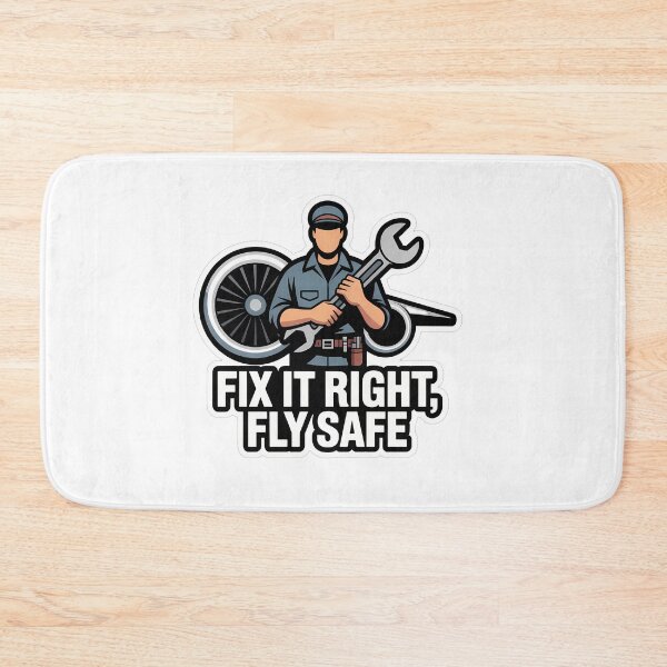 Item preview, Bold Aircraft Mechanic with Wrench Quote designed and sold by NiftyWrx.