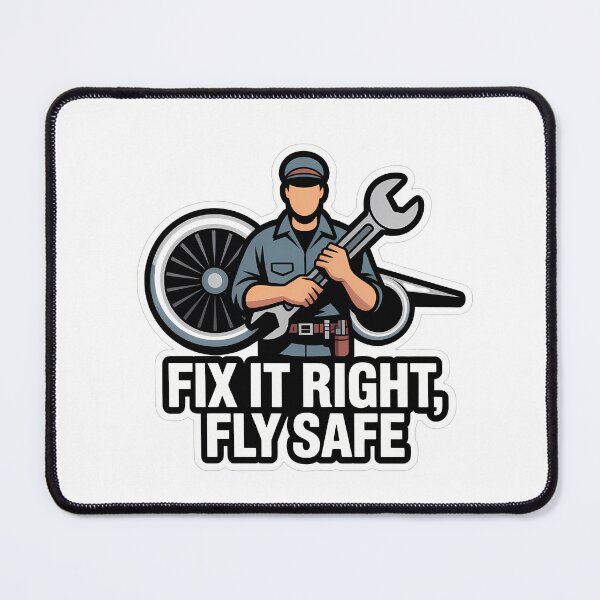 Item preview, Bold Aircraft Mechanic with Wrench Quote designed and sold by NiftyWrx.