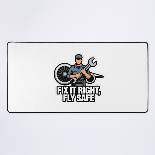 Item preview, Bold Aircraft Mechanic with Wrench Quote designed and sold by NiftyWrx.