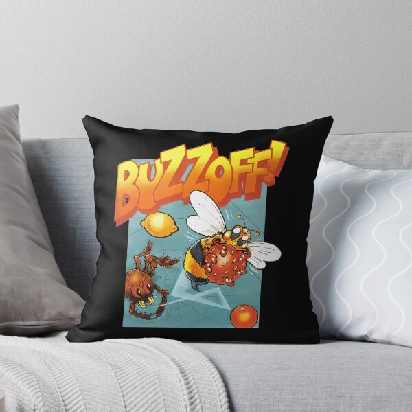 Item preview, Flying Bumblebee Holding Pollen Spider Web Fruit Encounter designed and sold by AubineVarieur.