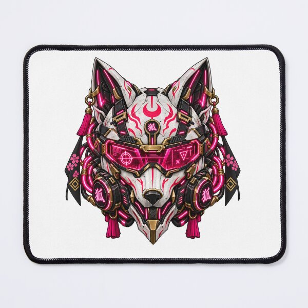 Item preview, Cyberpunk Cybercore Oni Fox Kitsune Art designed and sold by RiteshCenter .