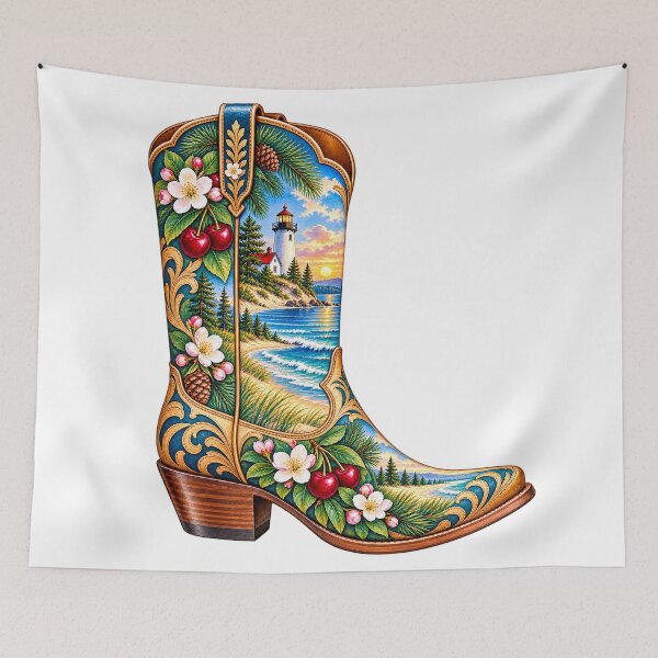 Item preview, Michigan Cowboy Boot designed and sold by Whimspired By Paxx.