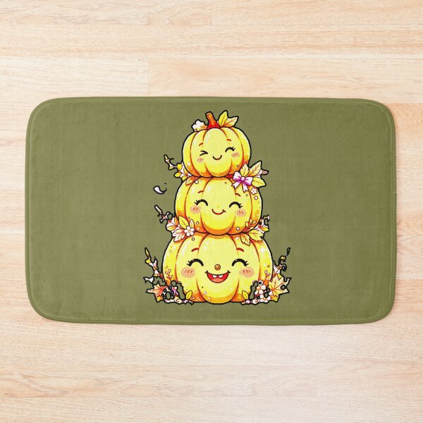 Item preview, Three Stacked Pumpkins Kawaii Autumn Cute Pumpkins Halloween Cute designed and sold by AstronautMerch.