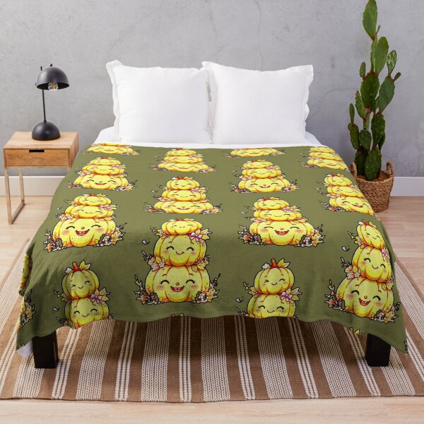 Item preview, Three Stacked Pumpkins Kawaii Autumn Cute Pumpkins Halloween Cute designed and sold by AstronautMerch.