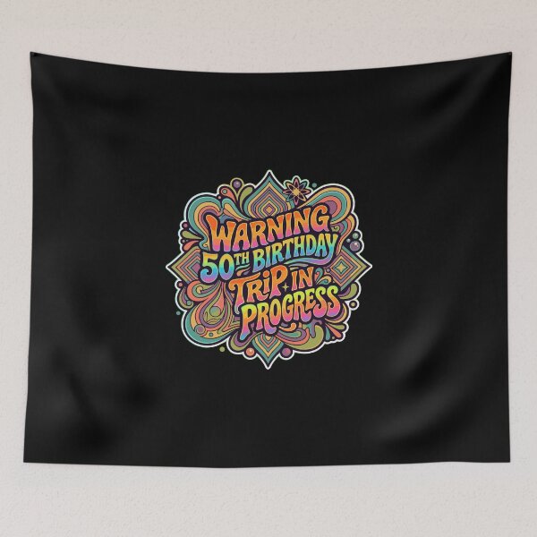 Item preview, Warning 50th Birthday Trip In Progress Fiftieth Birthday Milestone Turning 50 designed and sold by PopStars1993.