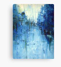 Cold #3 Abstract cityscape Canvas Print
