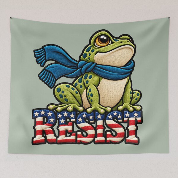 Item preview, RESIST Frog Art designed and sold by ArtDesignTp.