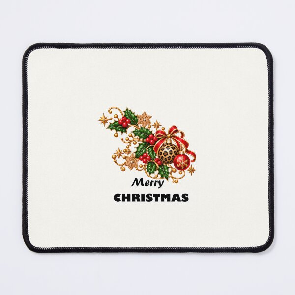 Item preview, Festive Leopard and Red Ornament Graphic designed and sold by annenambiro.