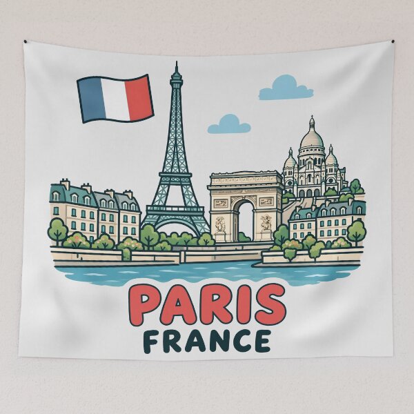 Item preview, Paris France Cute City designed and sold by HowToCanadian.