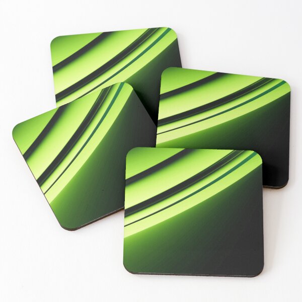 Item preview, Neon Lime Green Horizontal Wave Pattern Art designed and sold by benjamnherbrt.