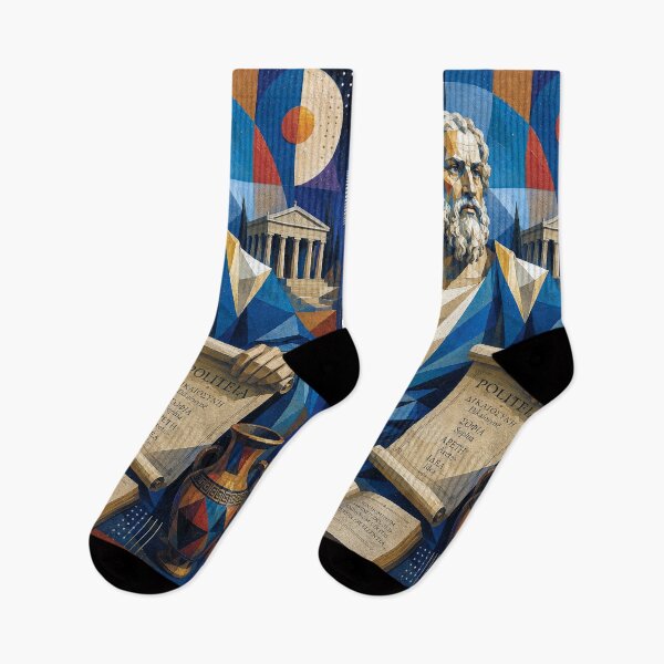 Item preview, Ancient Greek Philosopher Plato Painting - Timeless Wisdom designed and sold by GalleryKauffeld.