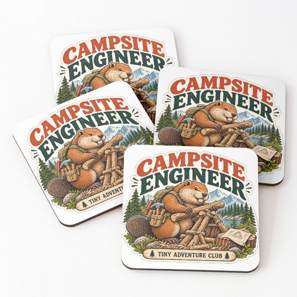 Item preview, Field Engineer Beaver – Vintage Wetland Wildlife Sticker designed and sold by ChicClicker.