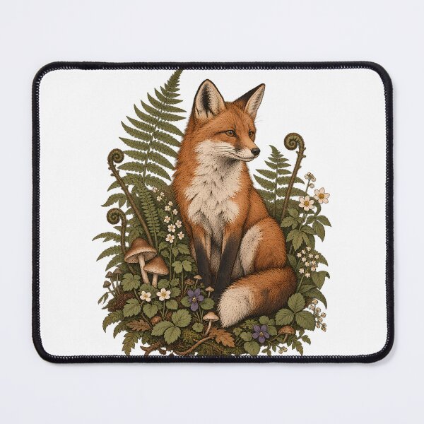 Item preview, Fox Among Wild Ferns designed and sold by artditisme.