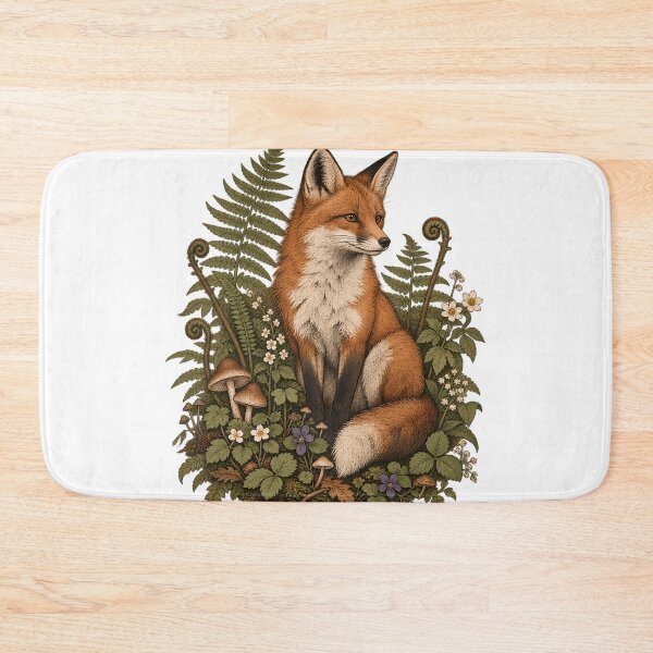 Item preview, Fox Among Wild Ferns designed and sold by artditisme.