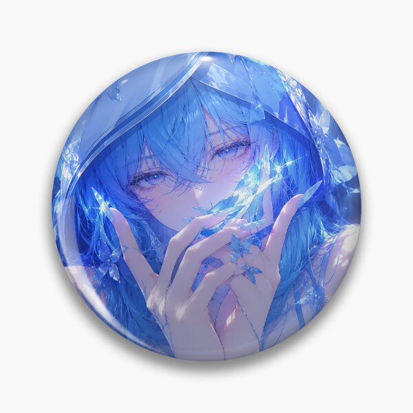 Item preview, The Shorekeeper Ethereal Blue Crystal Butterfly designed and sold by iwzzuel.