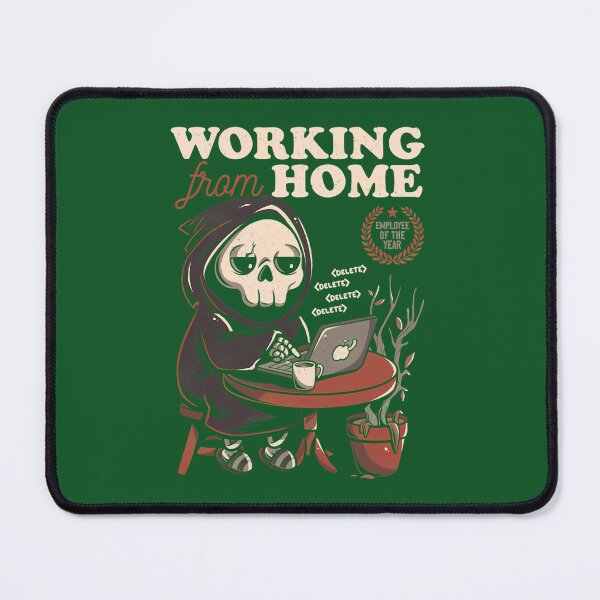 Item preview, Working From Home - Creepy Skull Gift 85 designed and sold by WILLArtCrafts.