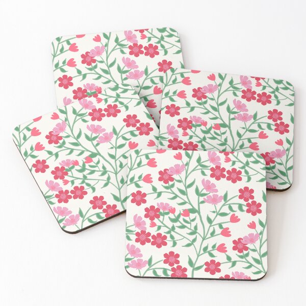Item preview, Pink Trailing Floral Pattern designed and sold by Honey Myrtle Studio.