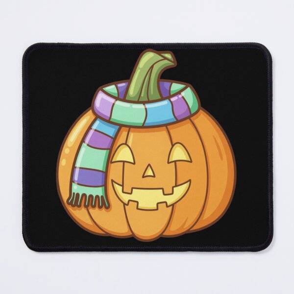 Item preview, Cute Cozy Halloween Pumpkin with Scarf designed and sold by FurrFunPrints.
