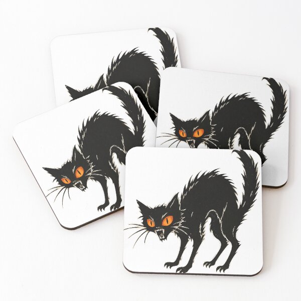 Item preview, Halloween black cat designed and sold by RobertMartinArt.