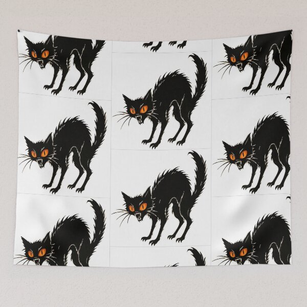 Item preview, Halloween black cat designed and sold by RobertMartinArt.
