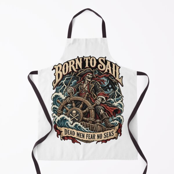 Item preview, Born To Sail - Skeleton Pirate Captain designed and sold by ZayCreates.