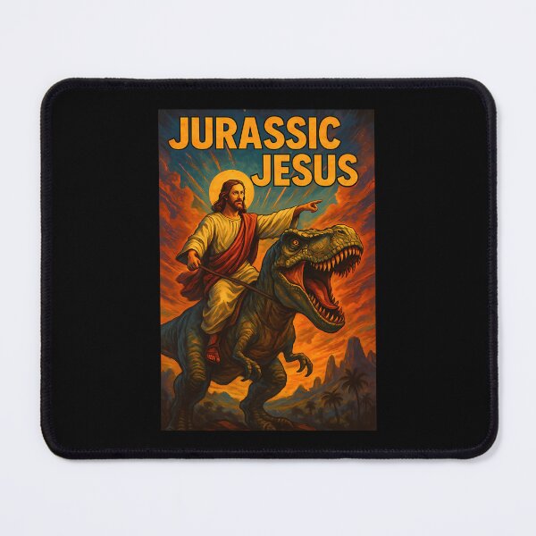 Item preview, Prehistoric Creature Rider Desert Orange Sky Dramatic Scene designed and sold by MerlinBeaupre.