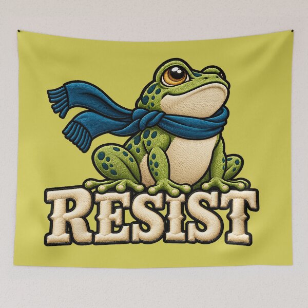 Item preview, Bold RESIST Frog Resistance Art designed and sold by ArtDesignTp.