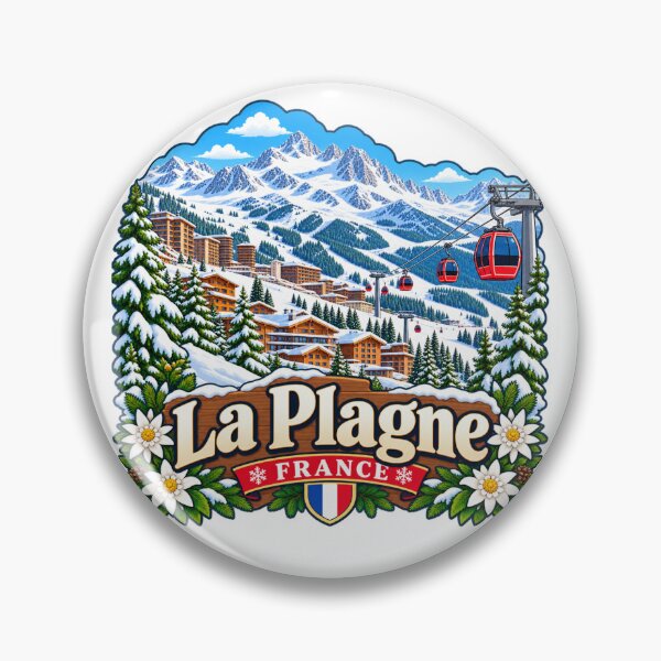 Item preview, La Plagne, France - Alpine Ski Resort designed and sold by Myra365Art.