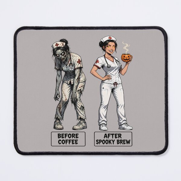 Item preview, Halloween Nurse Coffee – Before Coffee After Spooky Brew designed and sold by Art-Arcade6.