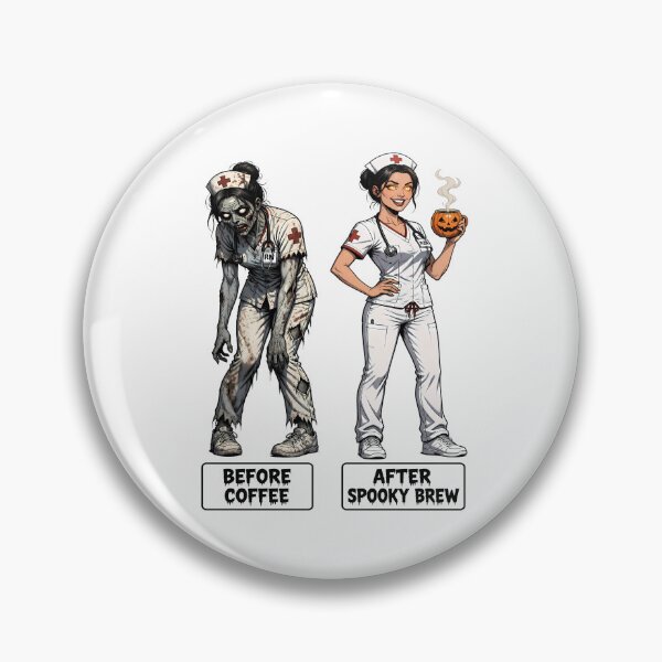 Item preview, Halloween Nurse Coffee – Before Coffee After Spooky Brew designed and sold by Art-Arcade6.