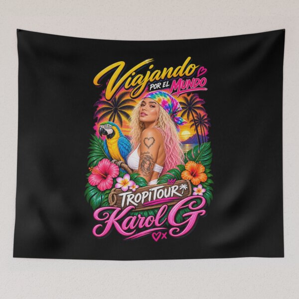 Item preview, Vintage Karol G Tropitour Tour Music 2026 designed and sold by Zaflab.