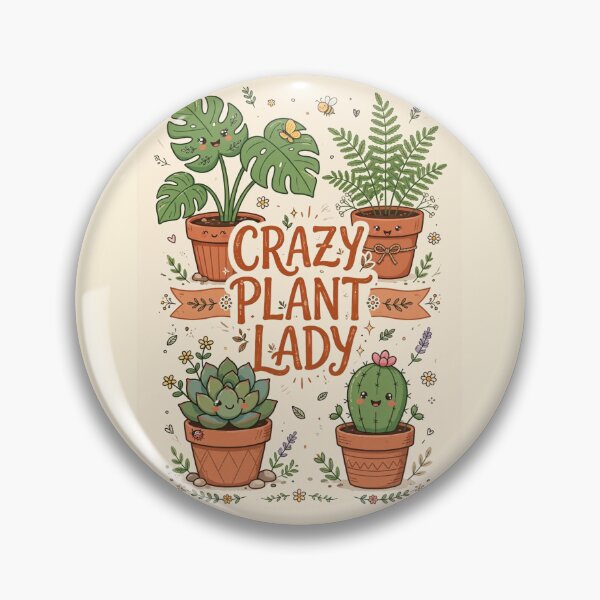 Item preview, Crazy Plant Lady Design - Funny Cute Houseplant Gift for Plant Lovers designed and sold by FakePeopleSuck.