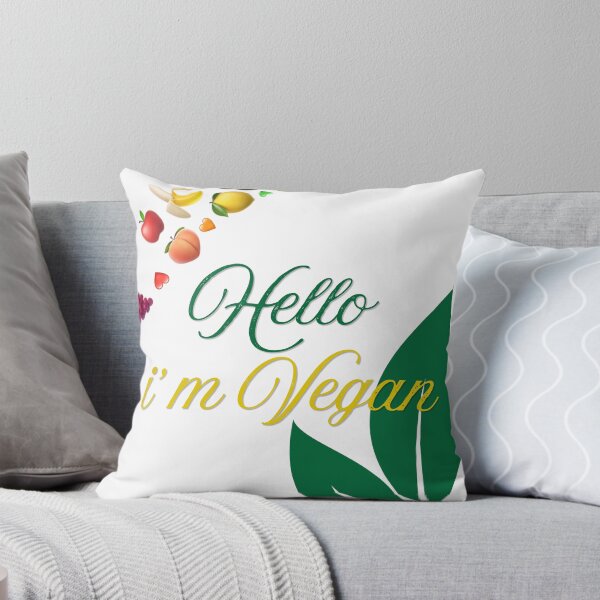 Item preview, Hello I'm Vegan Cute Plant Based Lifestyle Quote  designed and sold by Lakshimalsha.