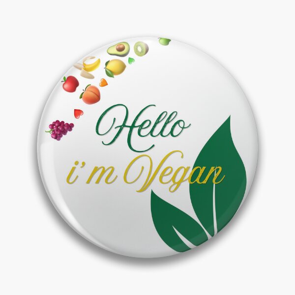 Item preview, Hello I'm Vegan Cute Plant Based Lifestyle Quote  designed and sold by Lakshimalsha.