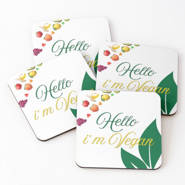 Item preview, Hello I'm Vegan Cute Plant Based Lifestyle Quote  designed and sold by Lakshimalsha.