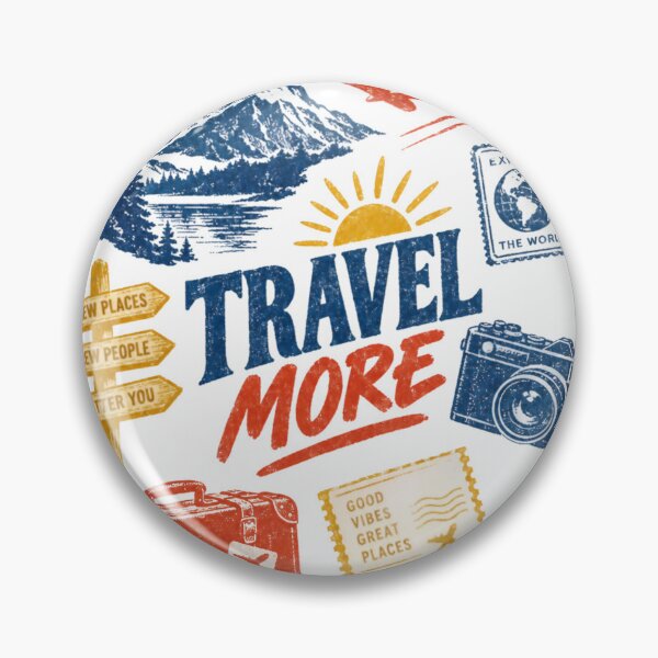 Item preview, Travel More Vintage Retro Adventure Collage designed and sold by Jandedan.