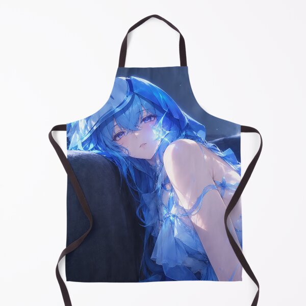 Item preview, Ethereal Blue Anime Girl Dreamy Illustration designed and sold by iwzzuel.
