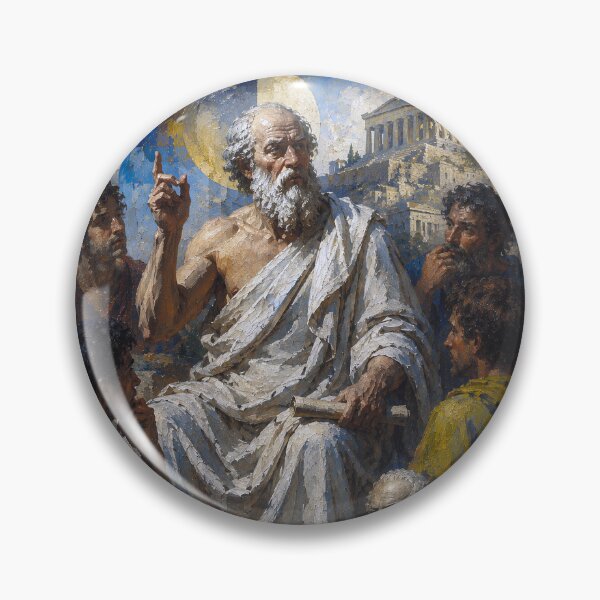 Item preview, Socrates – Ancient Greek Philosopher Painting designed and sold by GalleryKauffeld.