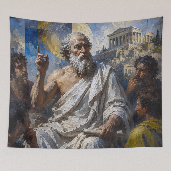 Item preview, Socrates – Ancient Greek Philosopher Painting designed and sold by GalleryKauffeld.