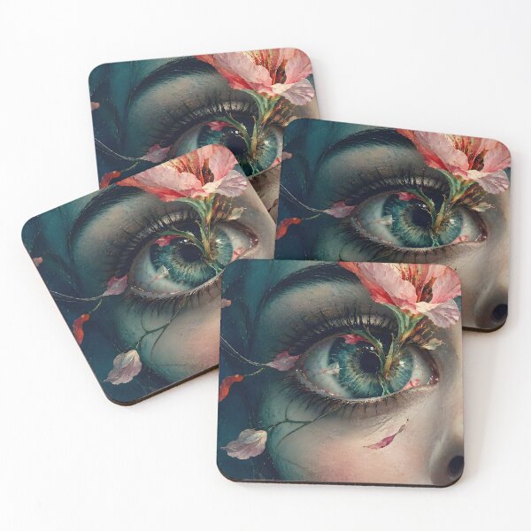 Item preview, Flowers In Her Eyes | Surreal Floral Fantasy Art designed and sold by UrbanTempleArt.