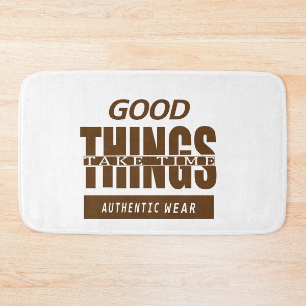 Item preview, Classic "Good Things Take Time" Typography T-Shirt Design designed and sold by Carftora786.