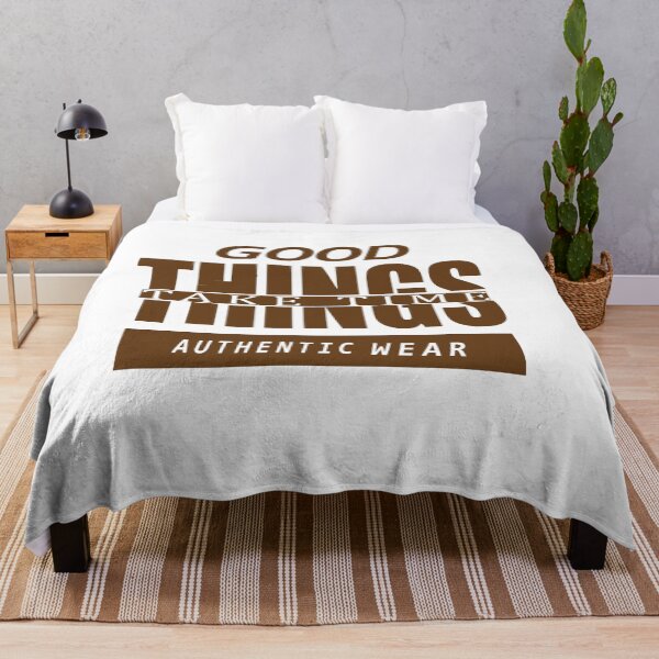 Item preview, Classic "Good Things Take Time" Typography T-Shirt Design designed and sold by Carftora786.