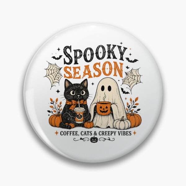 Item preview, Spooky Season Coffee Cats & Creepy designed and sold by ArunikaVelora.