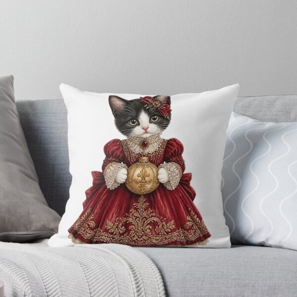 Item preview, Christmas Tuxedo Kitten In Gown designed and sold by takeng07.