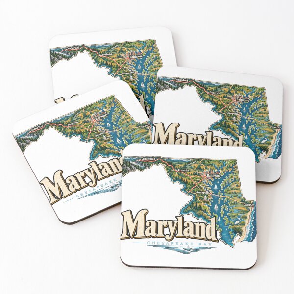Item preview, Vintage Maryland Travel Souvenir Landmark Gift designed and sold by MichaeIRellov.